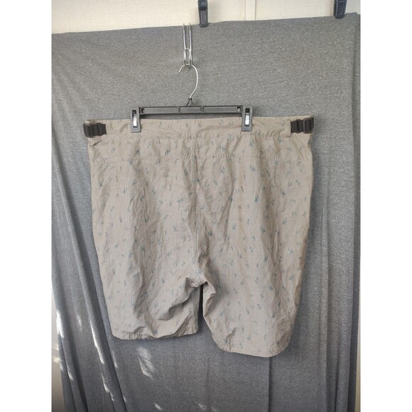 Flylow Shorts Men's 2XL All Over Print Adj Waist Brown Hiking - Picture 6 of 9